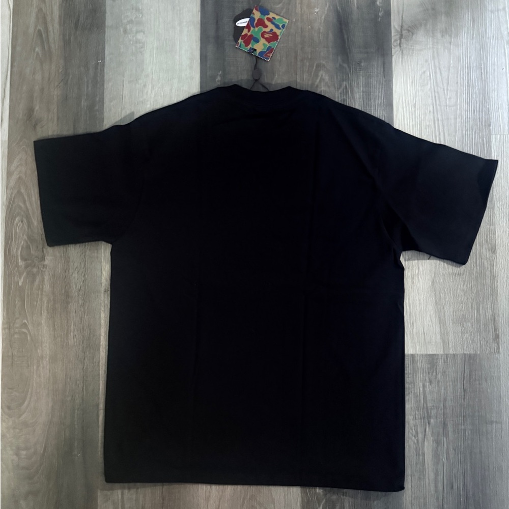 Bape A Bathing Ape Burberry Plaid Ape Head Black T Shirt Camo NWT Tee Men Size M - Picture 6 of 8
